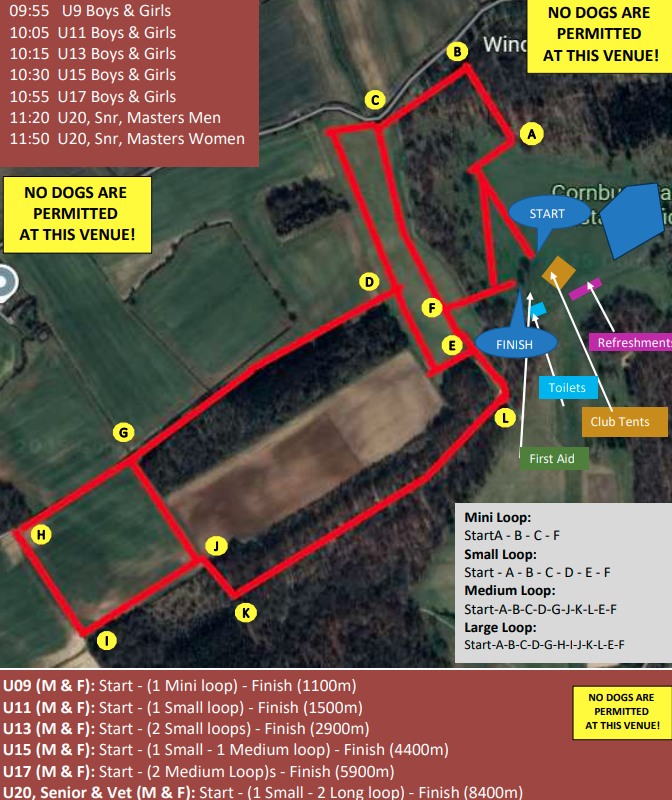 map of the course