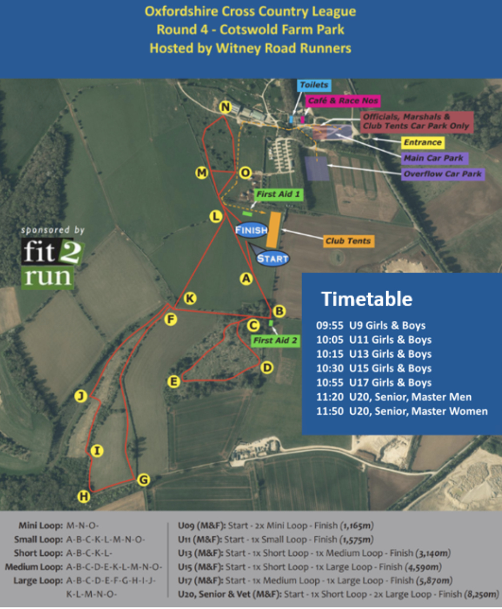map of the course