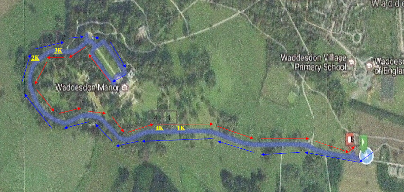 map of the route